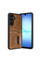 Samsung Galaxy A57 5g Compatible Leather Case with Sara Business Card Holder - Tan - 2