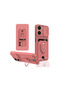 Vivo Y16 Compatible Case Zuma Silicone with Business Card Holder and Ring - Pink Bezoss - 3