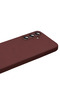 Samsung Galaxy A57 5g Compatible First Silicone Case - Burgundy Bezoss - 3