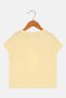 Toddlers Girl Graphic Print Short Sleeve Top, Yellow - 3