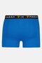 Men 3 Pcs Brand Logo Trunks, Multicolor - 4