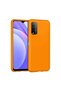 Redmi 9t Compatible Case Nano Velvet Silicone - Orange Bezoss - 3