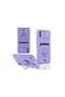 Samsung Galaxy A03 Compatible Case Zuma Silicone with Business Card Holder and Ring - Lilac Bezoss - 2