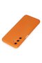 Samsung Galaxy M34 5g Compatible Case Nano Velvet Silicone - Orange - 3