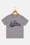 Kids Boy Crew Neck Short Sleeve Graphic Print T-Shirt, Grey - 3