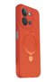 Redmi 15C 4g Compatible Regal Magsafe Stand Cover - Orange Bezoss - 3