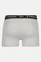 Men 3 Pcs Brand Logo Trunks, Multicolor - 3