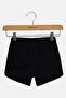 Kids Girl Solid Basic Shorts, Black - 2