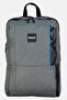 Men Brand Logo Backpack, Grey