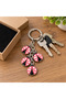 Metal Keychain with Ladybug Figure and Multiple Charms – Colorful and Adorable Design