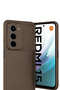 غطاء كربوني متوافق مع هاتف Xiaomi Redmi 15 4G مع خاصية التركيز التلقائي - بني - 2