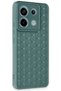 Xiaomi Redmi Note 13 Pro 5g Compatible Case Honeycomb Silicone Cover - Dark Green - 2