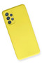 Samsung Galaxy A32 Compatible Case Nano Velvet Silicone - Yellow - 3