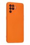 Oppo Reno 5 Lite Compatible Case Nano Velvet Silicone - Orange - 2