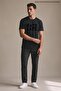 Black Men's Hate Late Printed Crew Neck Loose Fit T-Shirt - 4