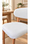 Bohemian Stone Pattern Chair Cover – Cushioned Kitchen Chair Cover, Cream (60X70 / 40X70) - 4
