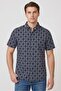 Men Regular Fit Allover Print Short Sleeve Casual Shirt, Multicolor