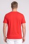 Men Crew Neck Graphic Print Short Sleeve T-Shirt, Red - 4