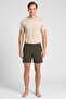 Men Solid Board Shorts, Olive - 2