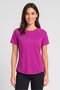 Women Fitted Fit Short Sleeves Training Top, Purple