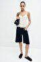 Denim peplum top - 3