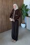 Elera Glitter Angora Cardigan Brown - 3