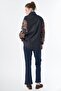 Mixed Pattern Sweatshirt Indigo - 5