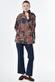 Mixed Pattern Sweatshirt Indigo - 3