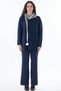 Knitwear Tunic with Scarf Detail Dark Navy Blue - 3