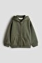Zip-through brushed-inside hoodie
