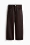 Wide High Waist Ankle Jeans - 4