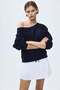 Off-the-shoulder sweatshirt