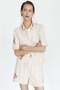 Linen-blend pyjama shirt - 2