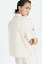 Linen-blend pyjama shirt - 4