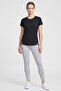 Women Fitted Short Sleeve Running T-Shirt, Black - 2