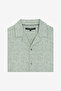 Short Sleeve Tropical Leaf Print Green Shirt - 5