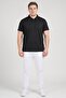 Men Sportswear Fit Short Sleeve Outdoor Polo Shirt, Black - 2