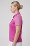 Women Sportswear Fit Short Sleeve Golf Polo Shirt, Pink - 3