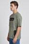 Men Crew Neck Short Sleeve Allover Print T-Shirt, Sage Green - 3