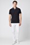 Men Regular Fit Solid Short Sleeve Polo Shirt, Dark Navy - 2