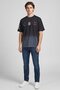 Strt Men Crew Neck Short Sleeve Graphic Print T-Shirt, Black - 2