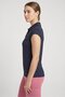Women Sportswear Fit Short Sleeve Golf Polo Shirt, Navy - 3