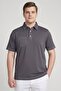 Men Athletic Fit Short Sleeve Golf Polo Shirt, Grey