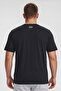 Men Sportswear Fit Short Sleeve Running T-Shirt, Black - 2