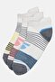 Women 3 Pairs Stripe Low Cut Socks, Multicolor