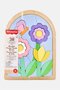 Wooden Flower Jigsaw Puzzle With Stacking Blocks