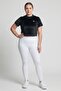 Women Fitted Short Sleeve Outdoor Top, Black - 2