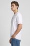 Men Crew Neck Short Sleeve Graphic Print T-Shirt, White - 3