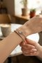 Silver Color Heart Model Zircon Stone Women's Bracelet - 2