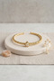 Gold Color Dorika Model Drop Zircon Stone Women's Bracelet